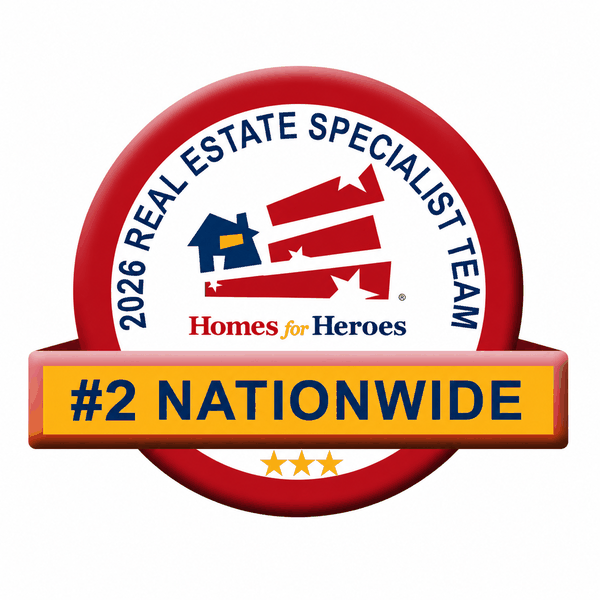 Homes for Heroes 2026 Real Estate Specialist Team — #2 Nationwide